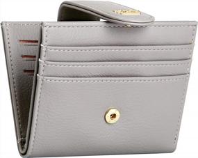 img 4 attached to GEEAD Small Wallets For Women Slim Bifold Credit Card Holder Minimalist Zipper Coin Pocket