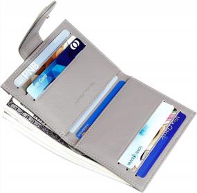 img 2 attached to Маленькие кошельки GEEAD для женщин, тонкий двойной держатель для кредитных карт, минималистичный карман на молнии для монет