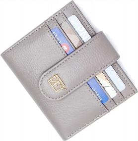 img 3 attached to Маленькие кошельки GEEAD для женщин, тонкий двойной держатель для кредитных карт, минималистичный карман на молнии для монет