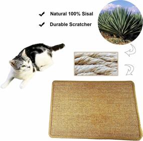 img 2 attached to 🐾 PPHAO Large Cat Scratcher: Ultimate Indoor Sisal Scratching Pad to Prevent Furniture Damage