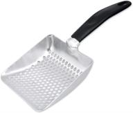 🐱 ds. distinctive style cat litter scoop: deep shovel metal sifter with small round holes for effortless cleaning logo