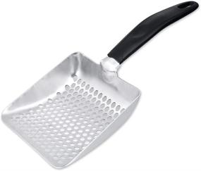 img 4 attached to 🐱 DS. DISTINCTIVE STYLE Cat Litter Scoop: Deep Shovel Metal Sifter with Small Round Holes for Effortless Cleaning