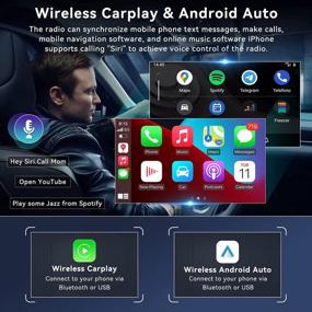 img 2 attached to UNITOPSCI Wireless Apple CarPlay Android 11 Автомобильное стерео радио для Honda Civic 2006-2011 GPS-навигация с Android Auto 10,1-дюймовый сенсорный экран Bluetooth Мультимедийный плеер HiFi WiFi FM + резервная камера