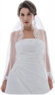 1 tier bridal wedding veil with embroidered crystal beaded lace - samky logo