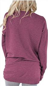 img 3 attached to Women'S Casual Loose Fit Tunic Tops: Long Sleeve Comfy Sweatshirts Pullover T-Shirts Blouses By LaLaLa