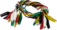 10-piece multi-colored test lead set with alligator clips - hts 104a0 logo