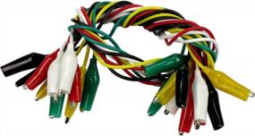 img 1 attached to 10-Piece Multi-Colored Test Lead Set With Alligator Clips - HTS 104A0