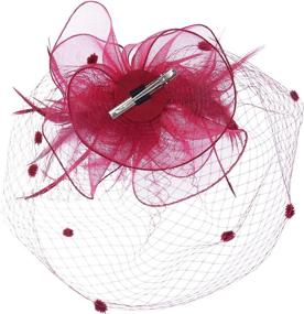 img 1 attached to Felizhouse Fascinators Headwear Kentucky Headpiece Women's Accessories : Special Occasion Accessories