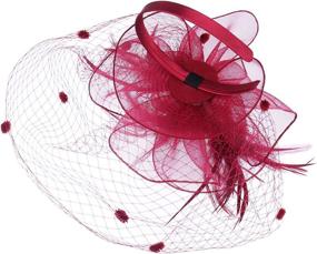 img 2 attached to Felizhouse Fascinators Headwear Kentucky Headpiece Women's Accessories : Special Occasion Accessories