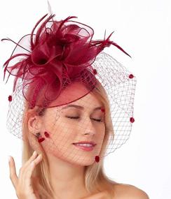 img 4 attached to Felizhouse Fascinators Headwear Kentucky Headpiece Women's Accessories : Special Occasion Accessories