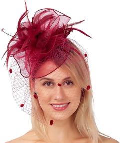 img 3 attached to Felizhouse Fascinators Headwear Kentucky Headpiece Women's Accessories : Special Occasion Accessories