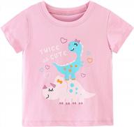 eulla toddler girls unicorn t-shirt | soft cotton short-sleeve shirt | ultra comfy top tee логотип