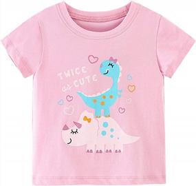 img 4 attached to EULLA Toddler Girls Unicorn T-Shirt | Soft Cotton Short-Sleeve Shirt | Ultra Comfy Top Tee