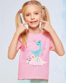 img 3 attached to EULLA Toddler Girls Unicorn T-Shirt | Soft Cotton Short-Sleeve Shirt | Ultra Comfy Top Tee