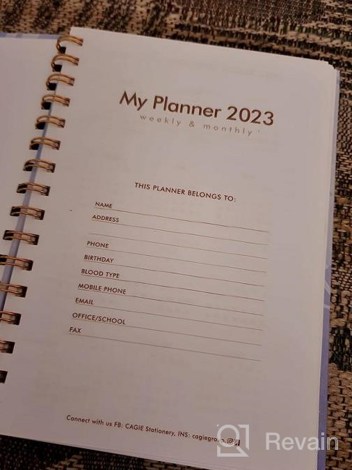 img 1 attached to CAGIE Undated Planner For Women: 12 Months, 54 Weeks, And Any Time Organization With Goal-Setting Tools And Elastic Closure - Black, 5.7" X 8.3 review by Mike Hamelin