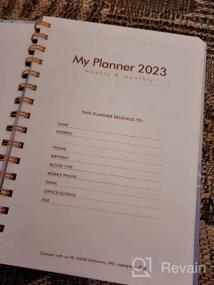 img 5 attached to CAGIE Undated Planner For Women: 12 Months, 54 Weeks, And Any Time Organization With Goal-Setting Tools And Elastic Closure - Black, 5.7" X 8.3