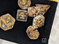 img 1 attached to UDIXI 7PCS Polyhedral Dice Set, 7-Die DND Dice Set Filled With Wolf Head For Role Playing Games As Dungeons And Dragons RPG MTG Table Games，D&D (Druid) review by Damion Pasquale