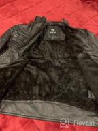 img 1 attached to RAY Motorcycle Leather Jacket Collar Boys' Clothing review by Tim Toscano