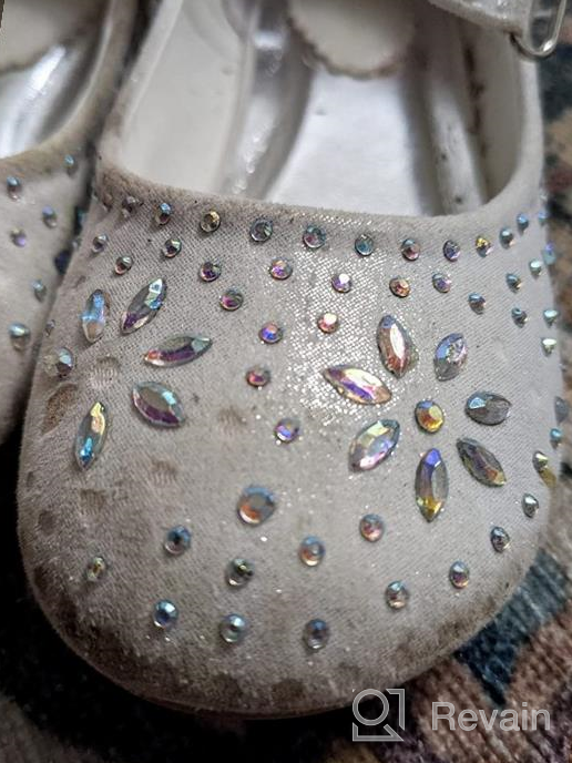 img 1 attached to DREAM PAIRS Rhinestone Embelishment Throughout Girls' Shoes for Flats review by Christin Williams