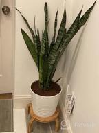 img 1 attached to Bamboo Plant Holder For 8-10 Flower Pots - Stylish Indoor Plant Stand For Home Decor review by Cedric Edwards