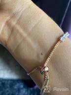 img 1 attached to Rose Gold Adjustable Chain Bracelet For Women With Sparkling Cubic Zirconia Stones - Luxury Shining Jewelry Gift From ASHMITA review by Michelle Ramanath