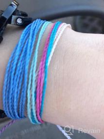 img 3 attached to Pura Vida Jewelry Bracelets: Handcrafted with Coated Charm, Adjustable Band, and 100% Waterproof