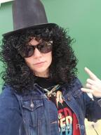 img 1 attached to Men'S Long Curly Black Rocker Metal Wig - 70S 80S Halloween Costume Anime Party review by Anne Wilson