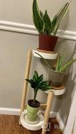img 1 attached to 3 Tier Bamboo Plant Stand - Elegant Corner Display Holder For Indoor And Outdoor Garden, Home Decor And Plant Display Rack (3 Tier - 1) review by Johnny Grant