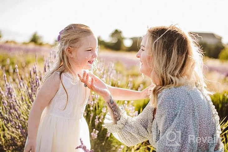 img 1 attached to Ivory Lace Vintage 👧 Flower Girl Dress by Bow Dream review by Jessie Duhon