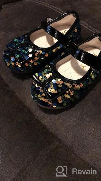 img 1 attached to Shimmer & Shine: Sparkly Sequin Shoes for Toddler & Little Girls by YWPENGCAI review by Steve Cypert