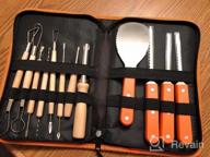 img 1 attached to Halloween Haunters Ultimate 14 Piece Professional Pumpkin Carving Tool Kit - Easily Carve Sculpt Halloween Jack-O-Lanterns - 18 Cuts, Scoops, Scrapers, Saws, Loops review by Robin Williams