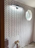 img 1 attached to STENCILIT® Herringbone Simple Wall Stencil For Painting XL 22X40 In Large Stencil For A Modern Wall Decor Herringbone Wall Stencil For Painting Large Pattern review by Jahan Arias