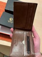 img 1 attached to 👔 LAORENTOU Men's Minimalist Wallets with RFID Blocking – Bifold Design for Cards, Cash, and ID review by Staxy Asedr