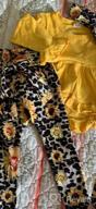 img 1 attached to Adorable Sunflower Toddler Outfit: Ruffle Sleeve Shirt And Floral Pants Set For Your Little Girl'S Fall And Winter Wardrobe review by Juan Gomez