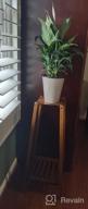 img 1 attached to 2-Tier Bamboo Plant Stand Flower Shelf Rack Display Table For Small Spaces review by Elizabeth Moore