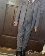 img 1 attached to Stylish White Piece Dress Pants: Perfect for Boys' Formal Attire, Suits & Sport Coats review by Darius Early