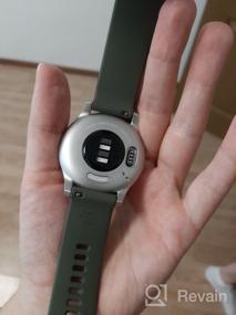 img 8 attached to ⌚️ Stylish & Functional Garmin Vivomove Style Smart Watch: Silver/Grass, Silicone Strap