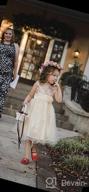 img 1 attached to Sleeveless Champagne Wedding Dress for Toddler Girls - Betusline Clothing review by Nick Esquibel