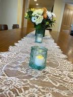 img 1 attached to Vintage White Lace Table Cloth Set Of 10: Rustic Embroidered Table Cover With 60 X 120 Inch Dimensions - Perfect For Weddings And Events review by Bob Novitsky