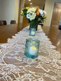 img 7 attached to Vintage White Lace Table Cloth Set Of 10: Rustic Embroidered Table Cover With 60 X 120 Inch Dimensions - Perfect For Weddings And Events