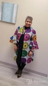 img 7 attached to Women's African Print Dashiki Traditional Top Dress Jacket by SHENBOLEN