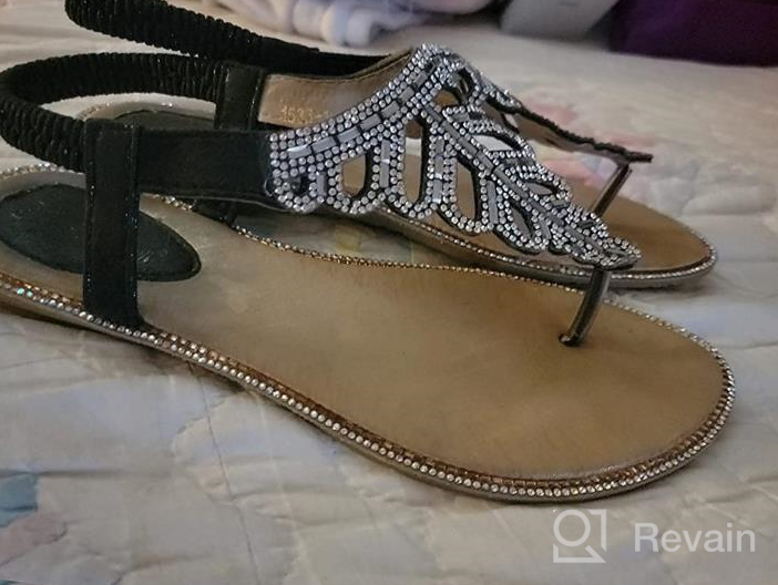 img 1 attached to Sparkle In Style With CARETOO Ladies Bohemia Flat Sandals - Perfect For Summer Beachwalks And Casual Outings! review by Brandon Fernandez