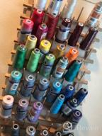 img 1 attached to Sturdy Hardwood Thread Rack - Holds 60 Spools & Mini-King Size Cones For Sewing, Embroidery, Quilting & More! review by Gaurav Ansong
