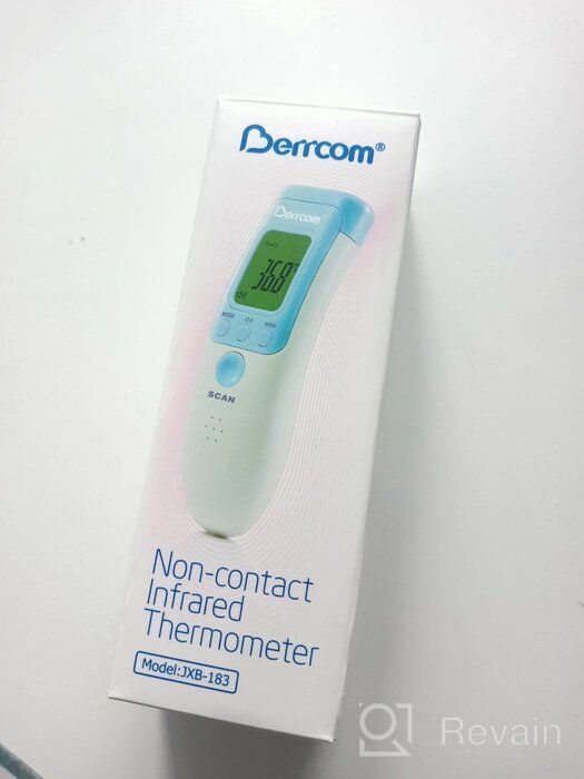 img 1 attached to Berrcom JXB-183 Non Contact Infrared Forehead Thermometer: Medical Grade, 3-in-1, FDA & CE Certified with Multifunctional Memory Recall – Ideal for Baby Fever Check review by Agata Staniewska ᠌