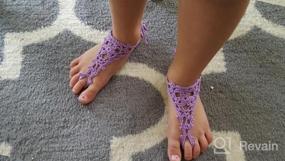 img 4 attached to 👗 Stylish Summer Crochet Barefoot Girls' Clothing: Jefferies Socks & Tights