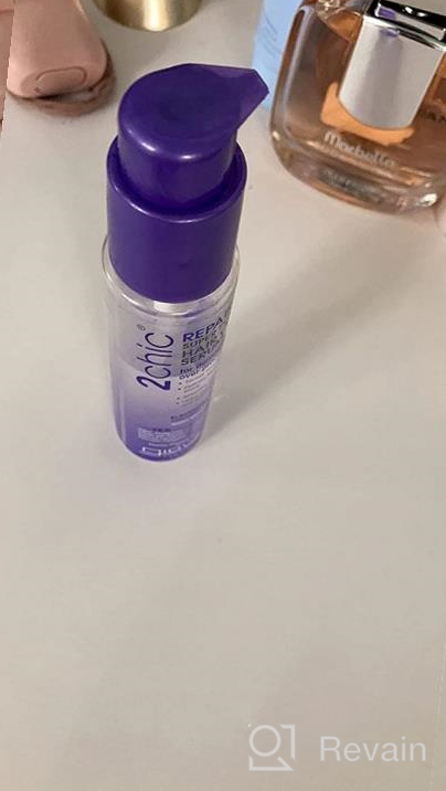 img 1 attached to 💆 GIOVANNI 2chic Frizz Be Gone Anti-Frizz Polishing Serum - 2.75 oz. Natural Hair Smoothing Formula with Shea Butter & Sweet Almond Oil, No Parabens, Color Safe review by Steve Yang