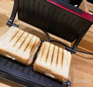 img 1 attached to Sandwich maker Kitfort KT-1609 Panini Maker, red review by Dagmara Cybulska ᠌