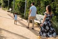 img 1 attached to 🌸 Floral Printed Chiffon Ruffles Dresses: Mommy and Me Summer Beach Family Matching Outfits review by Jennifer Jenkins