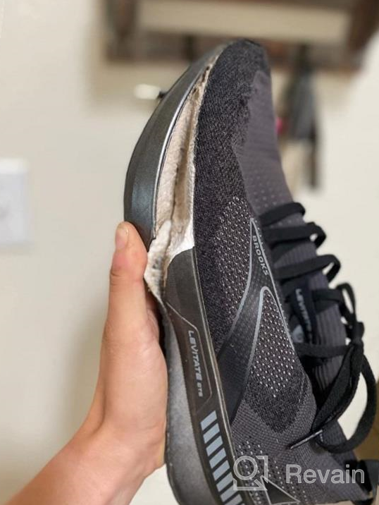 img 1 attached to Boost Your Performance with Brooks Levitate Stealthfit Black Ebony Men's Athletic Shoes review by Harry Jenkins