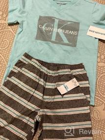 img 3 attached to 👕 Boys' Clothing Sets: Calvin Klein Peach Pieces Shorts